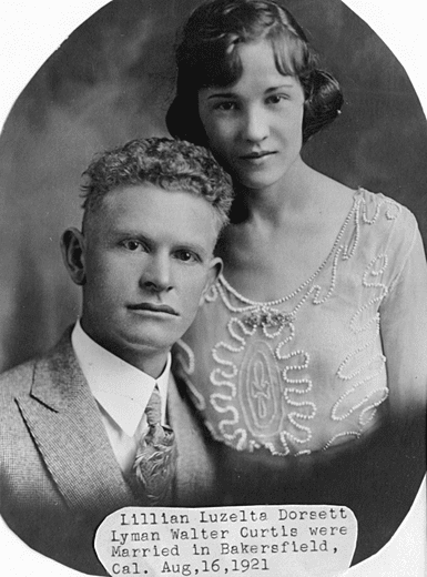Lyman and Lillian Curtis. He perished, she survived the St. Francis Dam disaster.