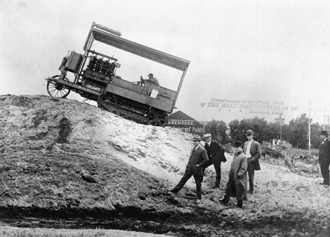 (1907)* - The first Caterpillar tractors ever built were used to help complete the 5.5 mile Elizabeth Lake Tunnel section of the Los Angeles-Owens River Aqueduct.