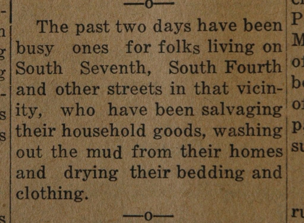 From the Fillmore American, Thursday, March 15, 1928, page 4. Victims and survivors of the St. Francis Dam disaster. 