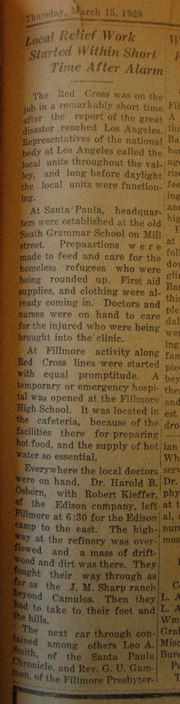 From the Fillmore American, Thursday, March 15, 1928, page 5