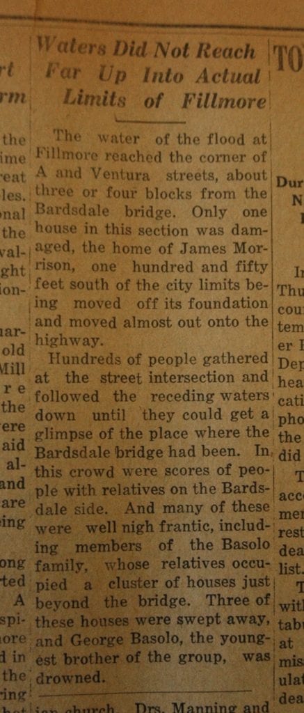 From the Fillmore American, Thursday, March 15, 1928, page 5