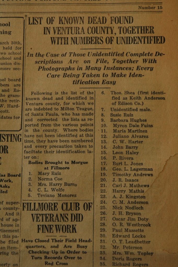 From the Fillmore American, Thursday, March 22, 1928, page 1 and 5