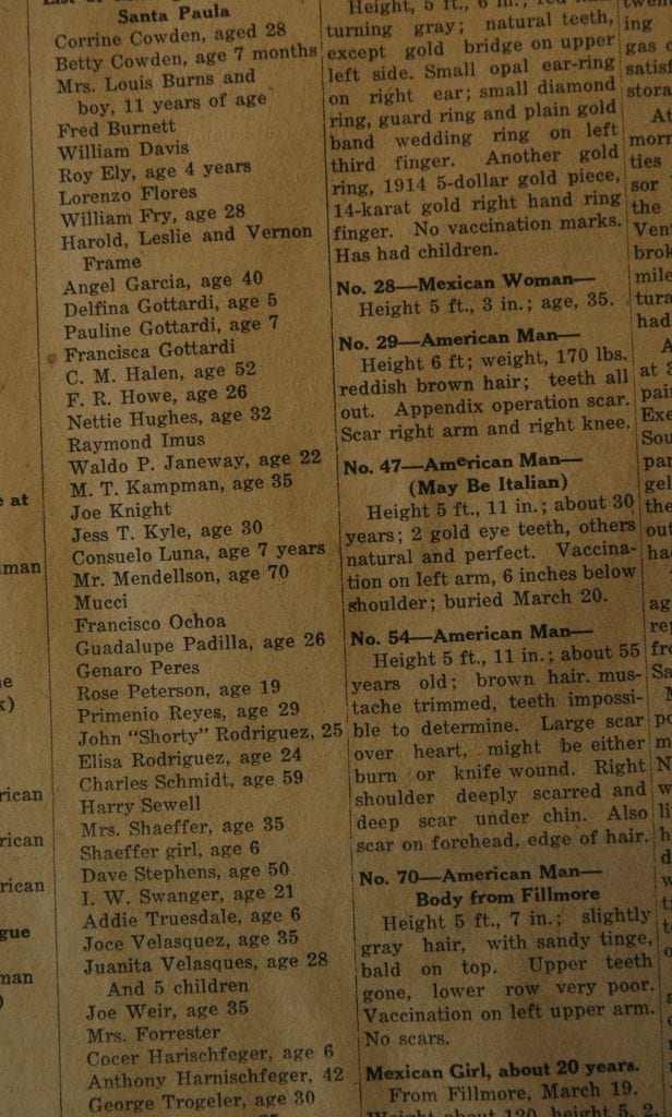 From the Fillmore American, Thursday, March 22, 1928, page 1 and 5