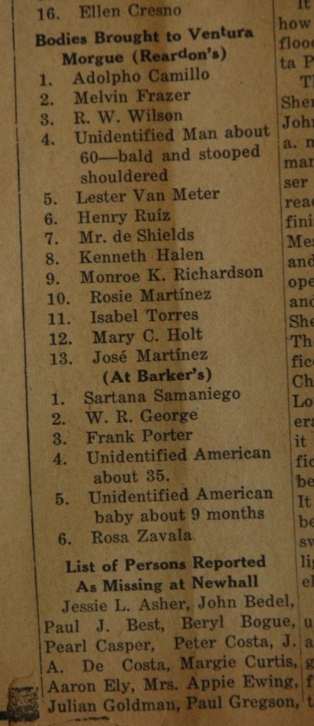 From the Fillmore American, Thursday, March 22, 1928, page 1 and 5