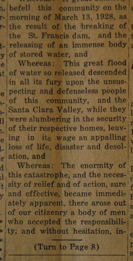 From the Fillmore American, Thursday, March 22, 1928, page 1 and 8