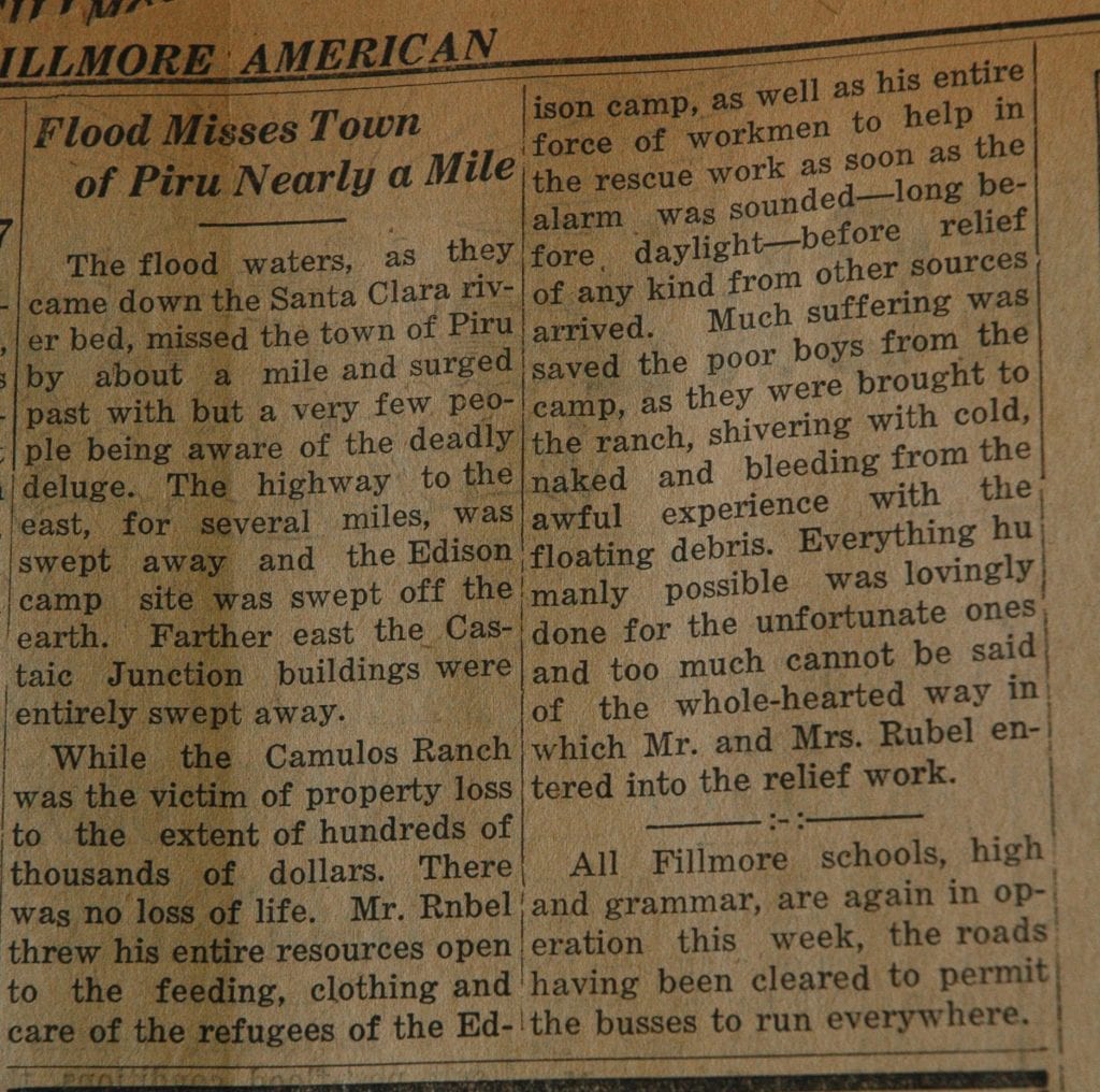 From the Fillmore American, Thursday, March 22, 1928, page 2