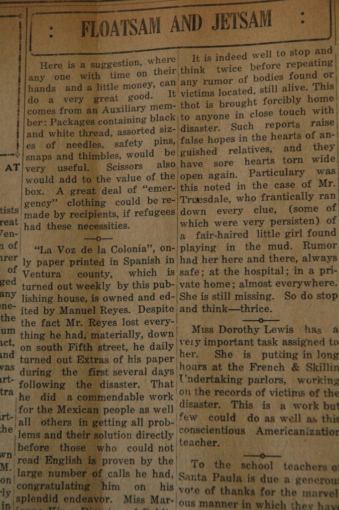 From the Fillmore American, Thursday, March 22, 1928, page 4