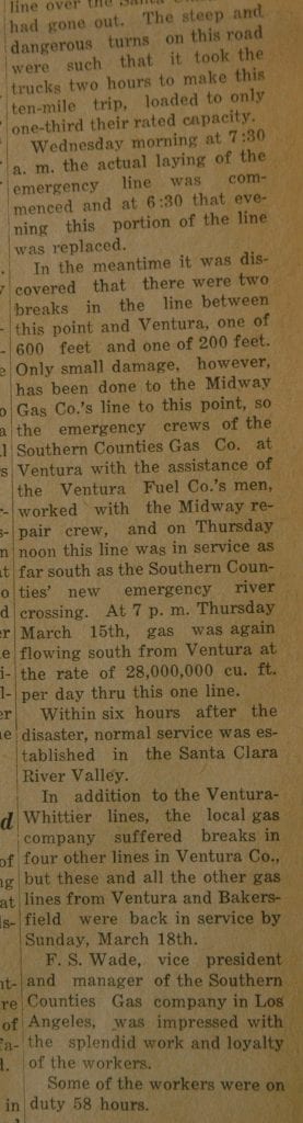 From the Fillmore American, Thursday, March 22, 1928, page 5