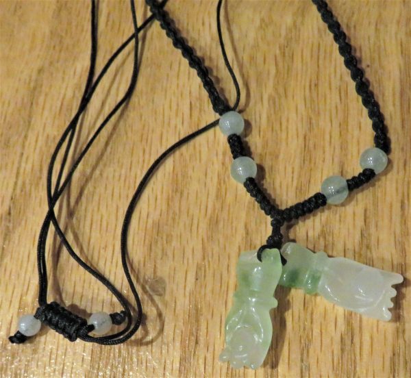 Green Jade Knotted Necklace