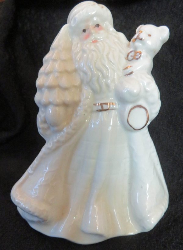 White Porcelain Father Christmas Figurine