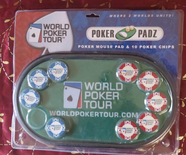 World Poker Tour Mouse Pad and Poker Chips