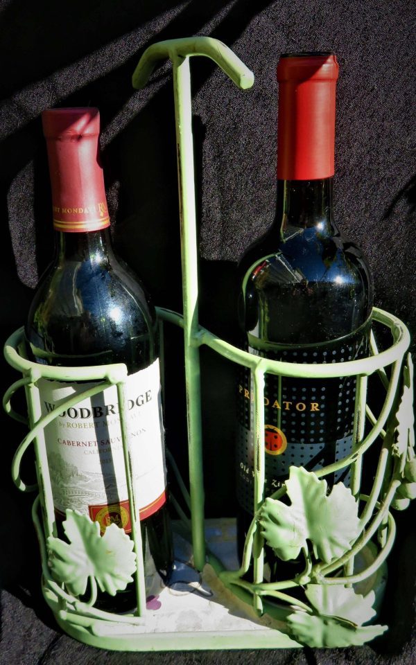 Vintage Double Bottle Wine Carrier